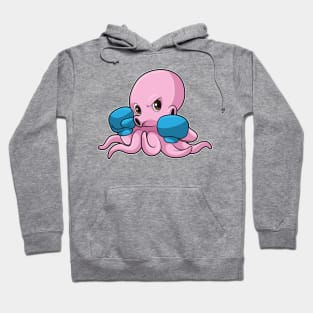 Octopus as Boxer with Boxing gloves Hoodie